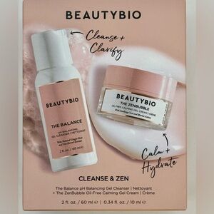 BeautyBio Cleanse & Zen Set - Balancing Gel Cleanser and ZenBubble Calming Gel